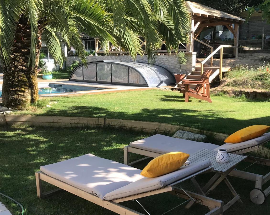 La Maison De La Dune - Chambres Climatisees - Jacuzzi 1Ere Seance Offerte - Piscine Chauffee Avec Abri Amovible - Plage Situee A 200M, Acces Direct Par Le Bois La Couarde-sur-Mer Ngoại thất bức ảnh